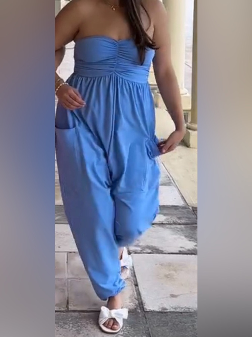BUCKETLIST Light Blue Jumpsuit